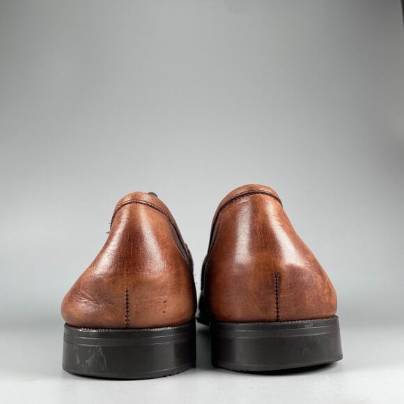 Bass Kiltie Men\'s Size 11 M Brown Leather Tassel Loafers Slip On Dress Shoes GUC main image 8